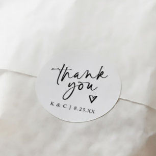 Pegatinas de Agradecimiento para Recuerdos de Boda