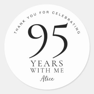 Pegatinas de agradecimiento por el 95 cumpleaños
