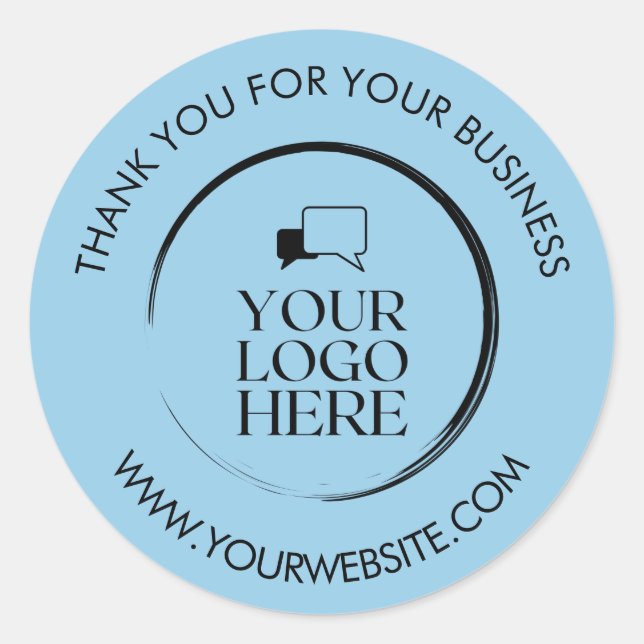 Pegatinas de agradecimiento profesional Personaliz (Anverso)
