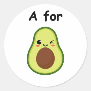 Pegatinas de aguacate