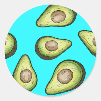 Pegatinas de aguacate para el amante de la mantequ