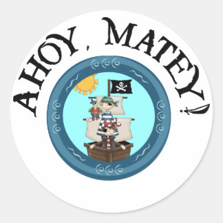 Pegatinas de Ahoy Matey