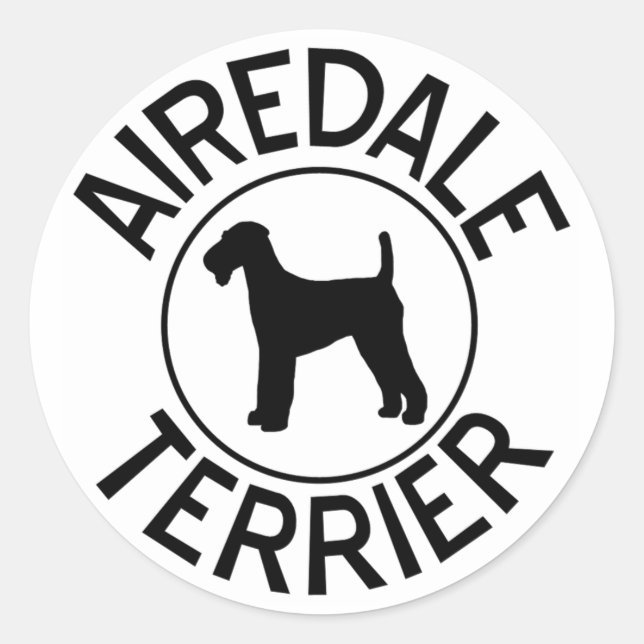 Pegatinas de Airedale Terrier (Anverso)