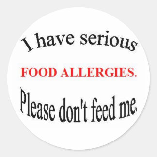 Pegatinas de Alergia Alimentaria