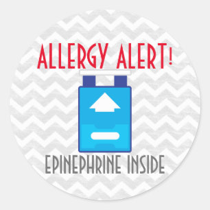 Pegatinas de Alerta Alérgica de Epinefrina