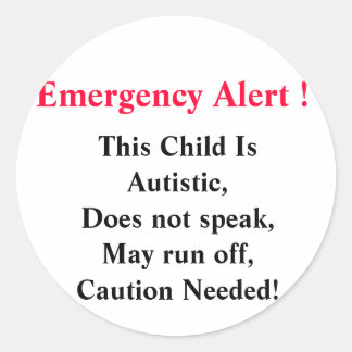 Pegatinas de alerta de emergencia