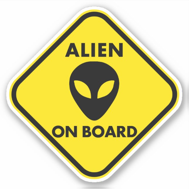 PEGATINAS DE ALIEN A BORDO (Anverso)