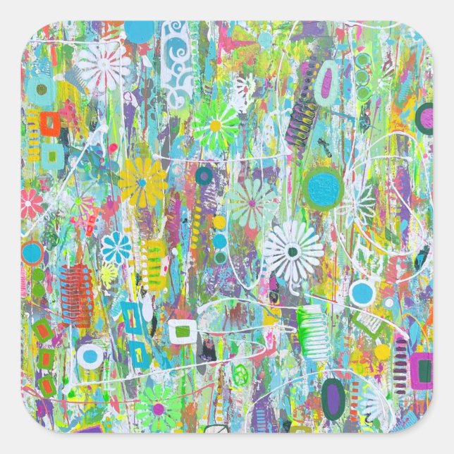 Pegatinas de alimentación de flores (Anverso)