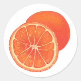 Pegatinas de alimentos para fruta Naranja en lonch