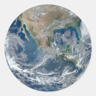 Pegatinas de América del Norte del mundo espacial