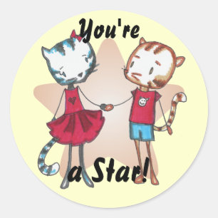 Pegatinas de amigos de Feline