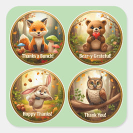 Pegatinas de amigos de Woodland - Animal Cute Fore