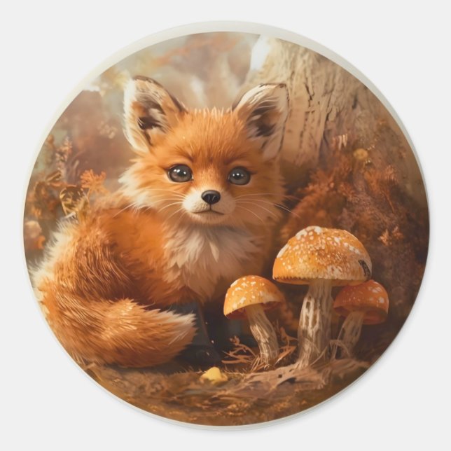 Pegatinas de amigos de Woodland - Animal Cute Fore (Anverso)