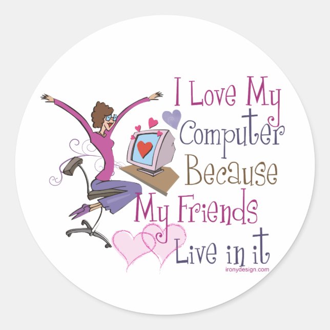 Pegatinas de amigos en línea (Anverso)