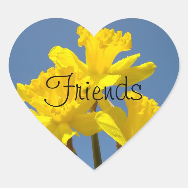 Pegatinas de amigos Narciso Flores Corazón Afilado (Anverso)