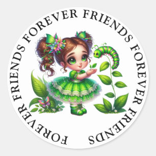 Pegatinas de amistad Chica lindo