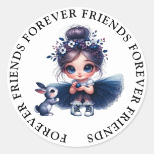 Pegatinas de amistad Chica lindo