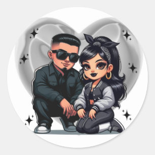Pegatinas de amor chicanos