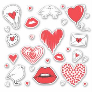 Pegatinas de Amor - Colección Corazón Romántico