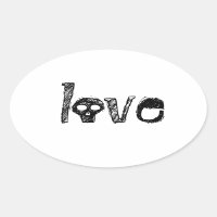 pegatinas de amor (con cráneos)