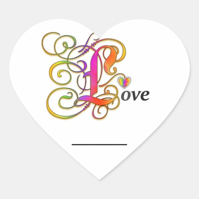 Pegatinas de amor con tu nombre o mensaje (Anverso)