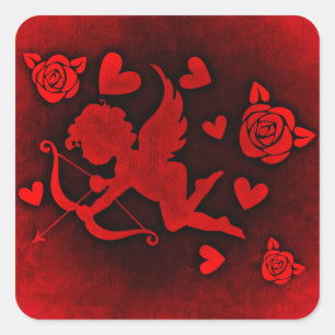 pegatinas de amor cupido