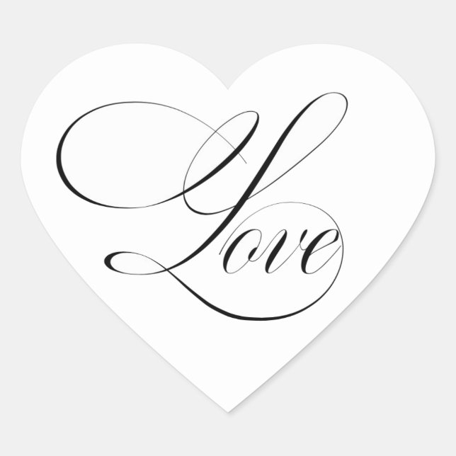 pegatinas de amor de corazón (Anverso)