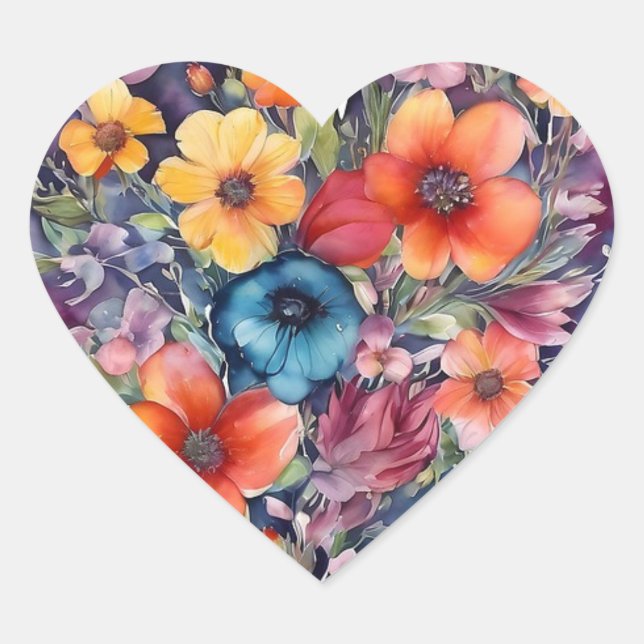 pegatinas de amor de corazón (Anverso)