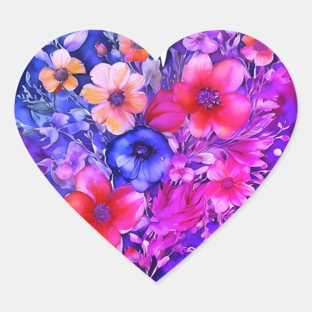 pegatinas de amor de corazón (Anverso)