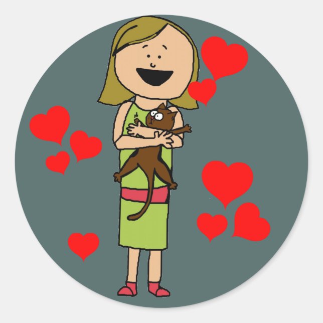 pegatinas de amor de gatitos (Anverso)