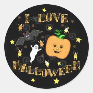 Pegatinas de amor de Halloween