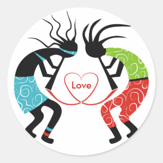 Pegatinas de amor de Kokopelli