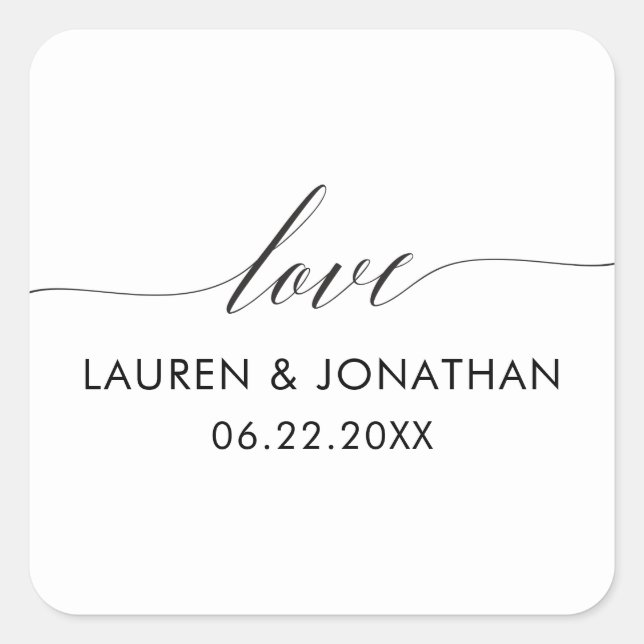 Pegatinas de amor, Pegatinas a favor de la boda, B (Anverso)