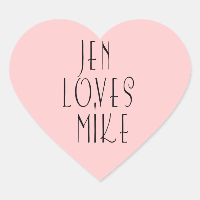pegatinas de amor personalizados (Anverso)