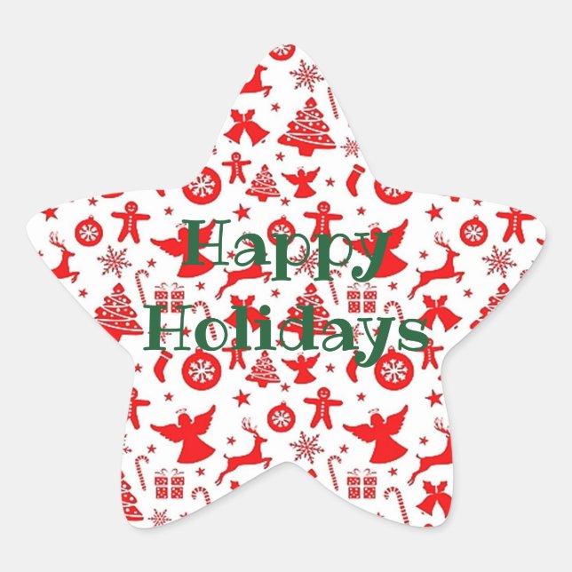 Pegatinas de Angel Deer, FELICES VACACIONES (Anverso)