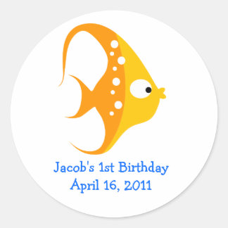 PEGATINAS de ANGEL FISH Baby Shower o Birthday Fav