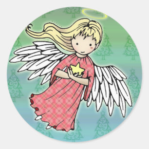 Pegatinas de Angelito de Navidad