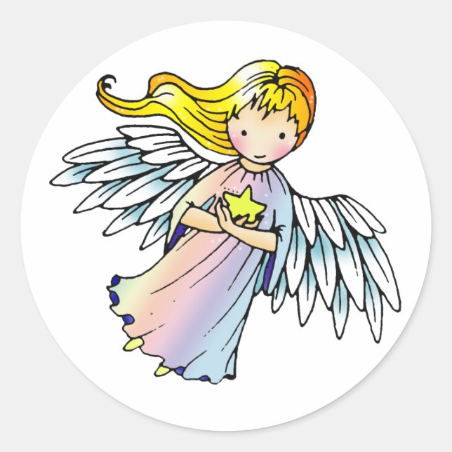 Pegatinas de Angelito Dulce (Anverso)