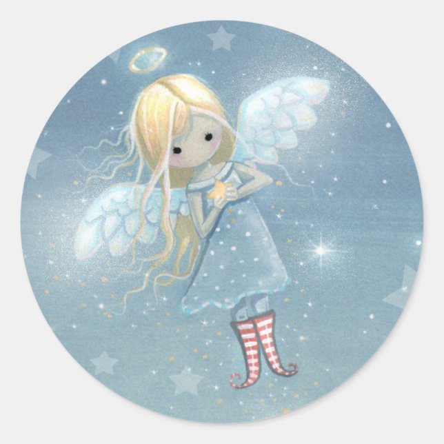 Pegatinas de Angelito Estrella Pequeña (Anverso)