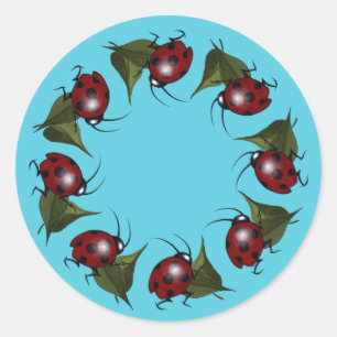 Pegatinas de Anillo de Ladybug