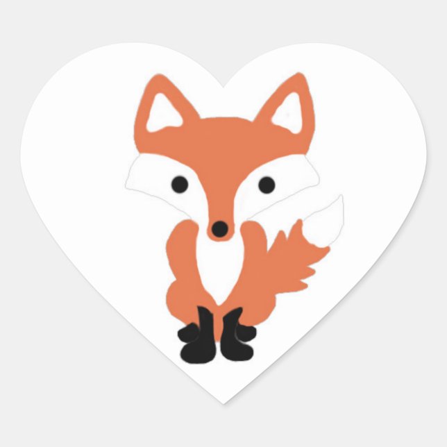 Pegatinas de animales de Fox Woodland (Anverso)