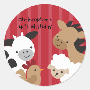 Pegatinas de animales de granja