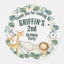 Pegatinas de animales salvajes de la jungla de boh