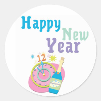 Pegatinas de Año Nuevo Feliz