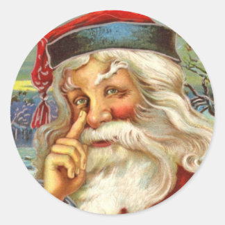 Pegatinas de antigüedades de Santa Navidad