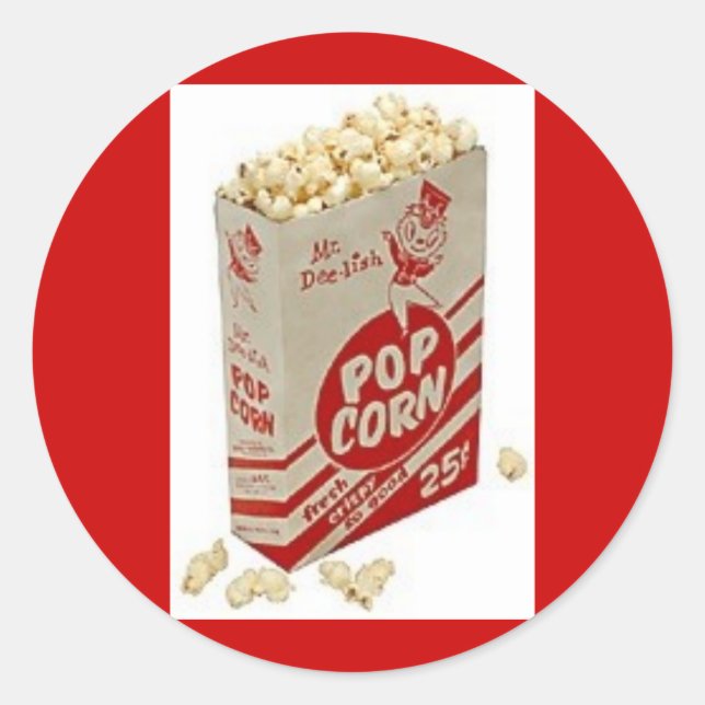 Pegatinas de anuncios de maíz pop (Anverso)