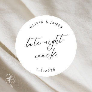 Pegatinas de aperitivos nocturnos