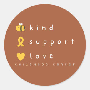 pegatinas de apoyo a la sensibilización sobre el c