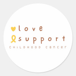 pegatinas de apoyo al cáncer infantil