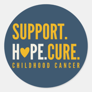 pegatinas de apoyo al cáncer infantil esperanza